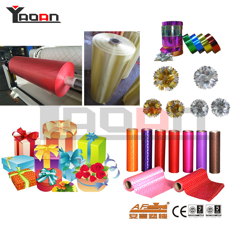 PP colorful ribbon film sheet extrusion machine 3